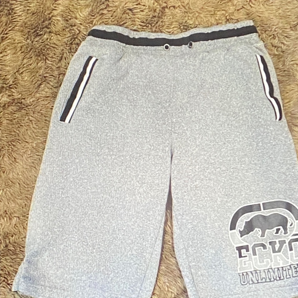 Ecko Unlimited Men's Athletic Shorts in Heather Gray